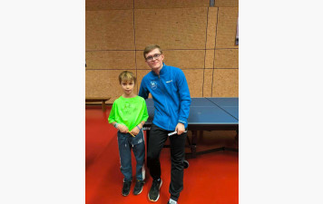 Notre jeune poussin Denovan rencontre Alexis Lebrun